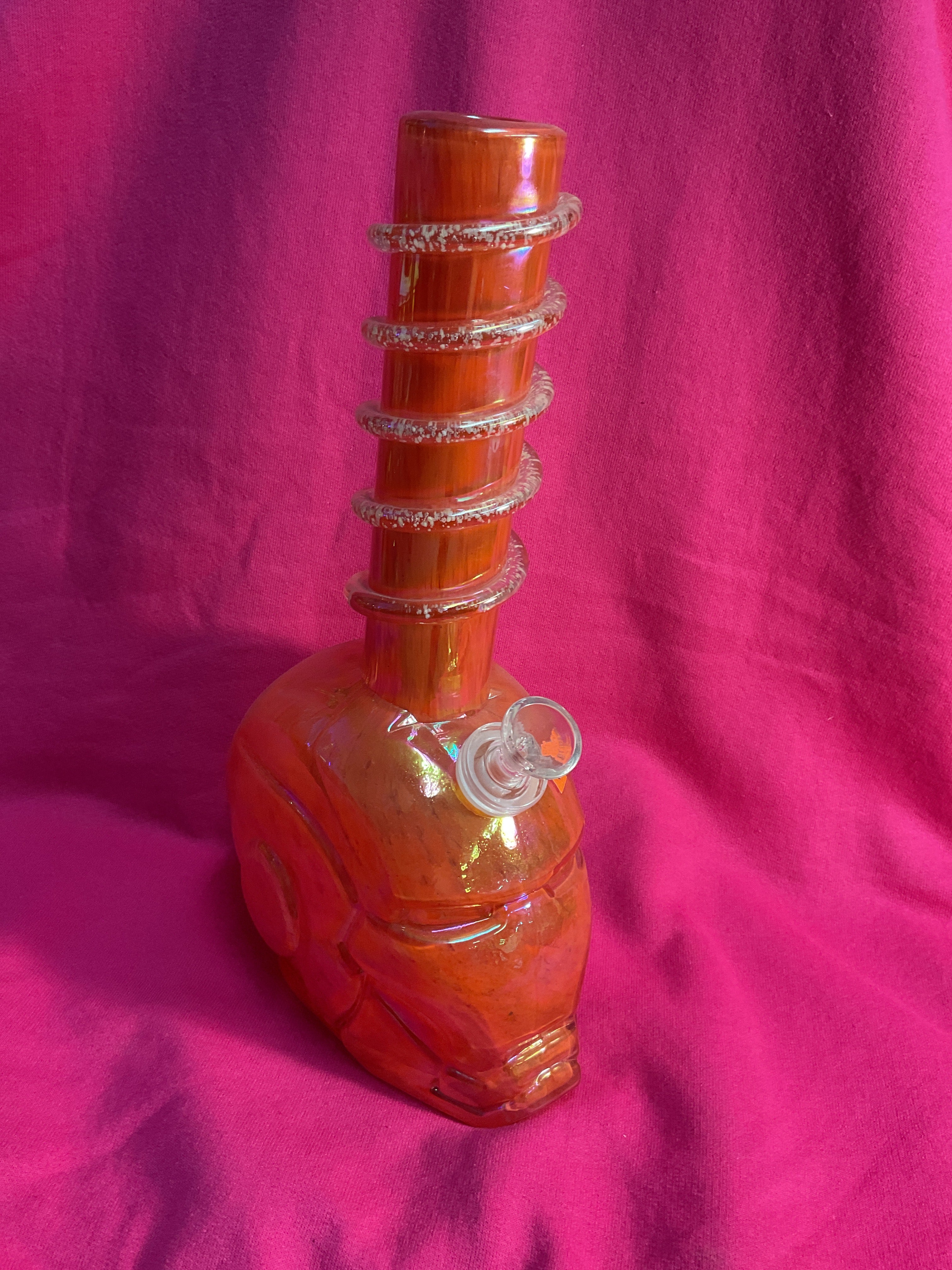 Orange glass pipe