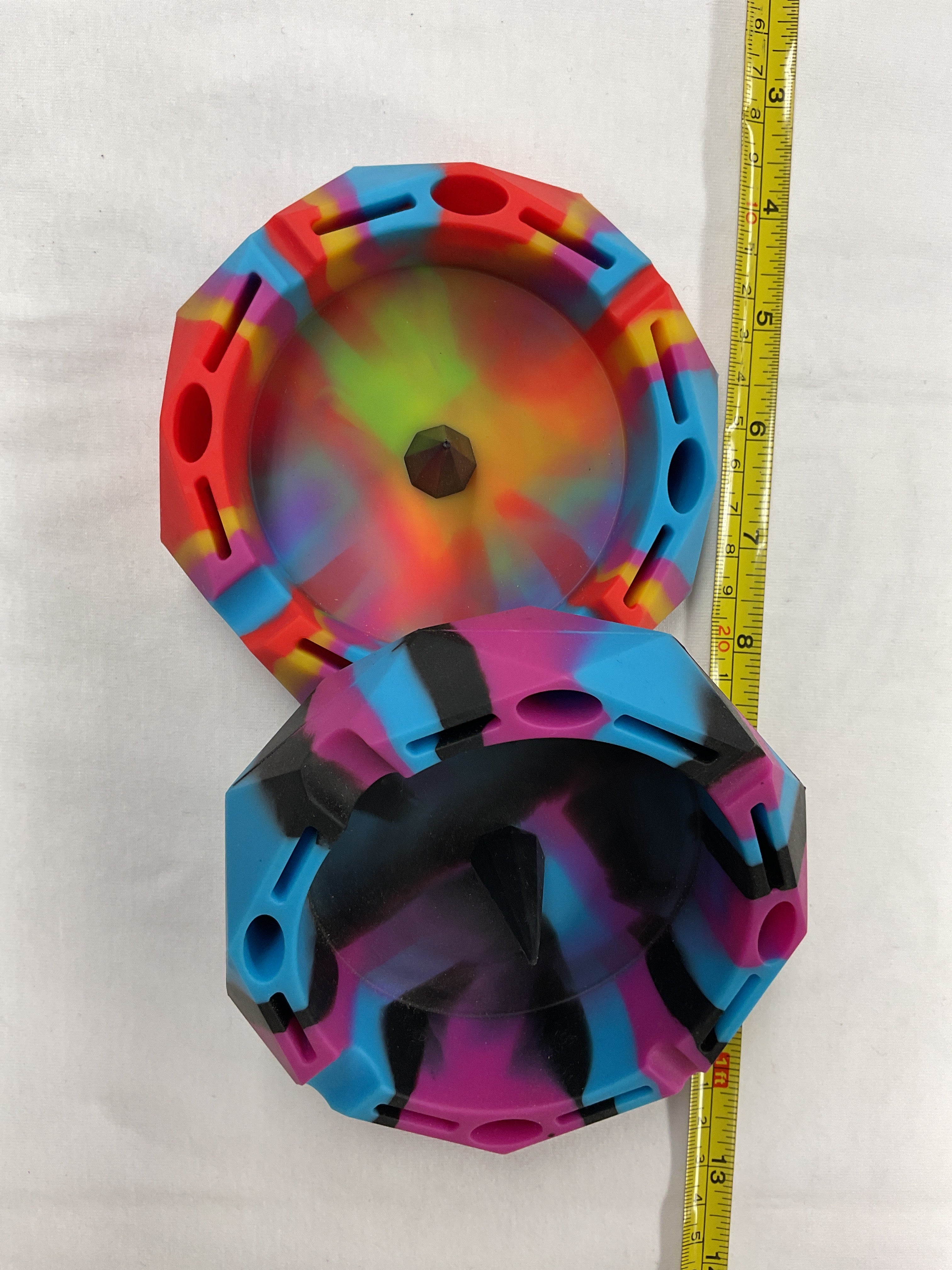 Rubber silicone ashtray