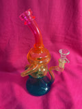 Multi colored glass water pipe