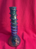 Blue glass water pipe